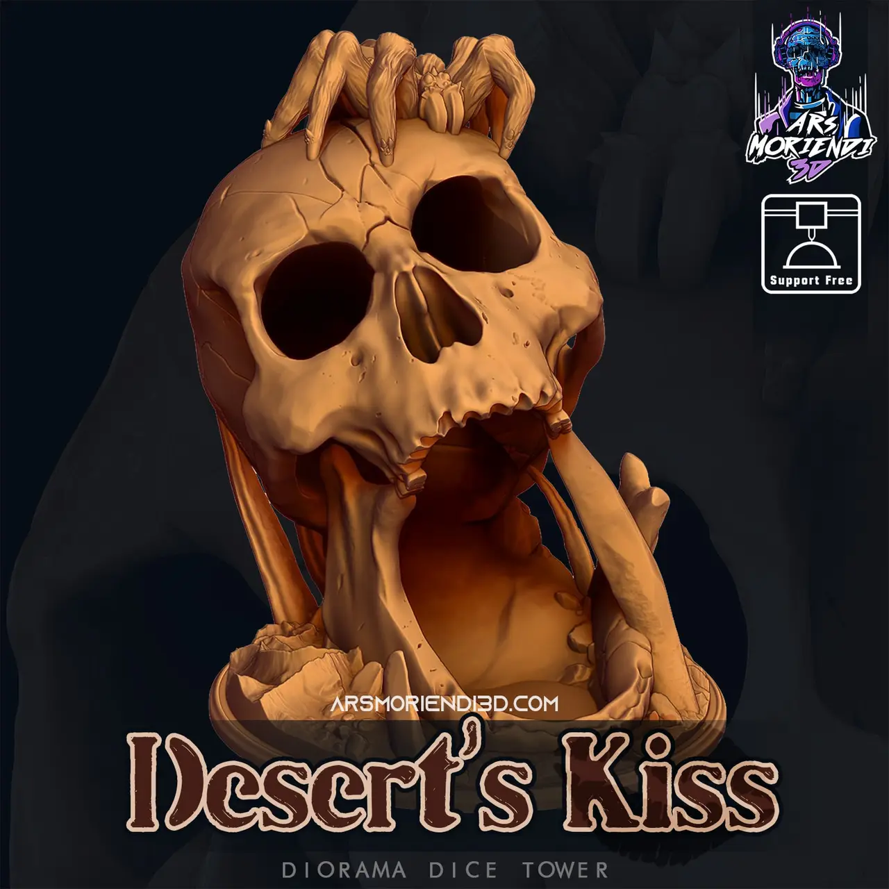Desert's Kiss - Diorama Dice Tower — modelo 3D