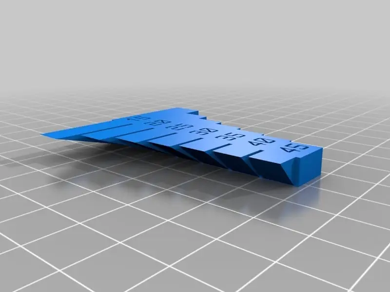 Overhang Test Print (Customizable) — modelo 3D
