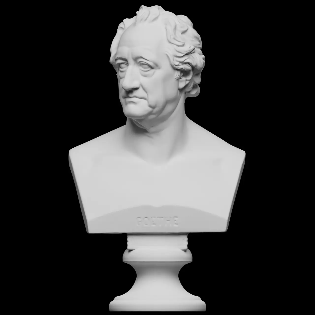 After Christian Daniel Rauch, Johann Wolfgang von Goethe — modelo 3D