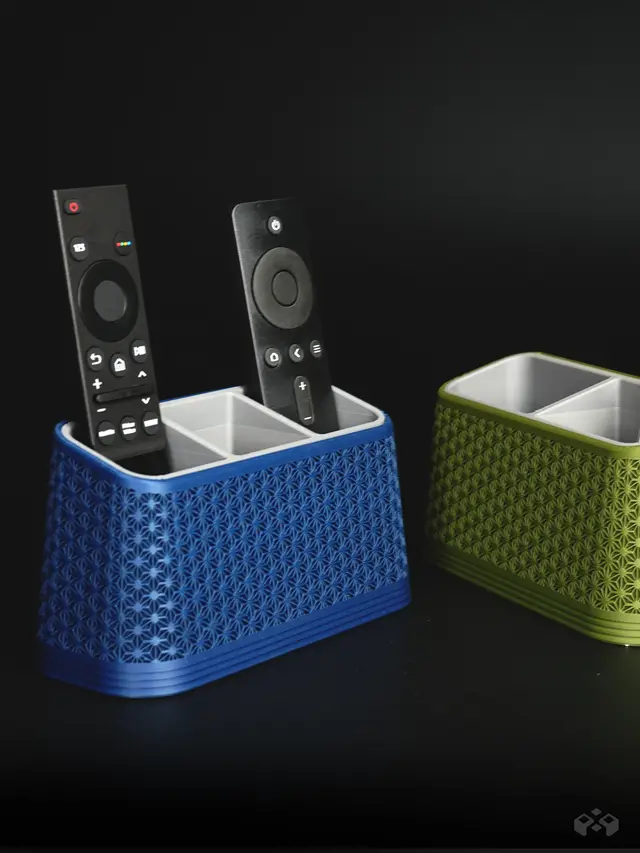 Asanoha Modular Remote Control Holder — modelo 3D