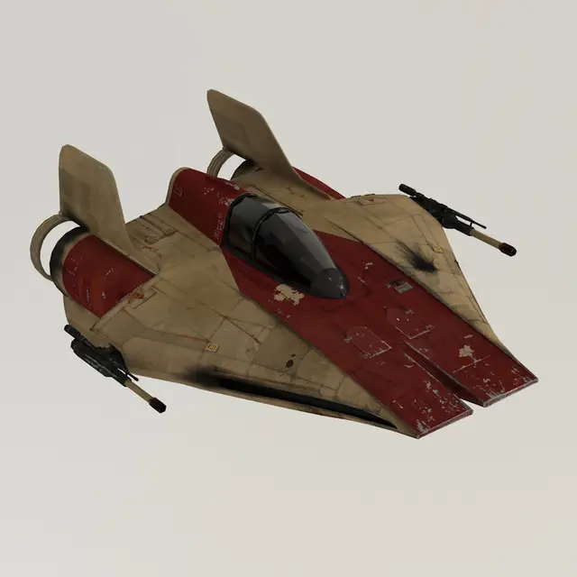 A-wing from Star Wars — modelo 3D