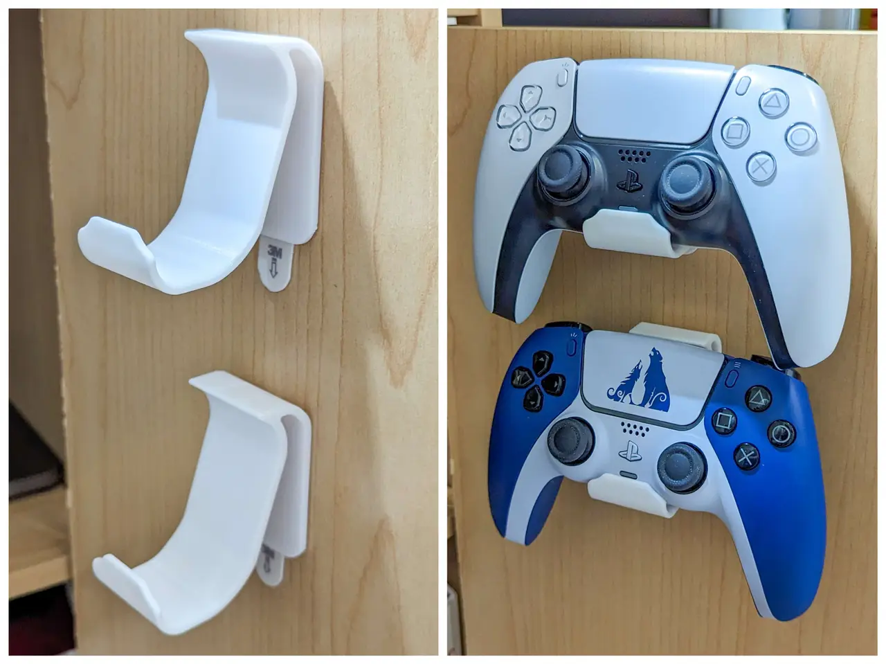 PS5 DualSense Controller Wall Mount — modelo 3D