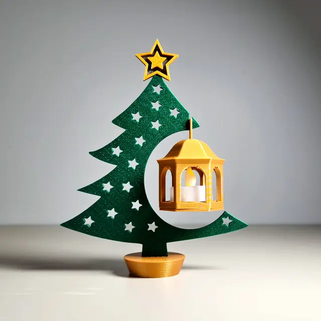 Hanging Lantern Christmas ornament — modelo 3D