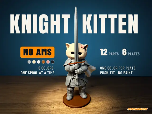 Knight Kitten - No AMS Multicolor Kit — modelo 3D