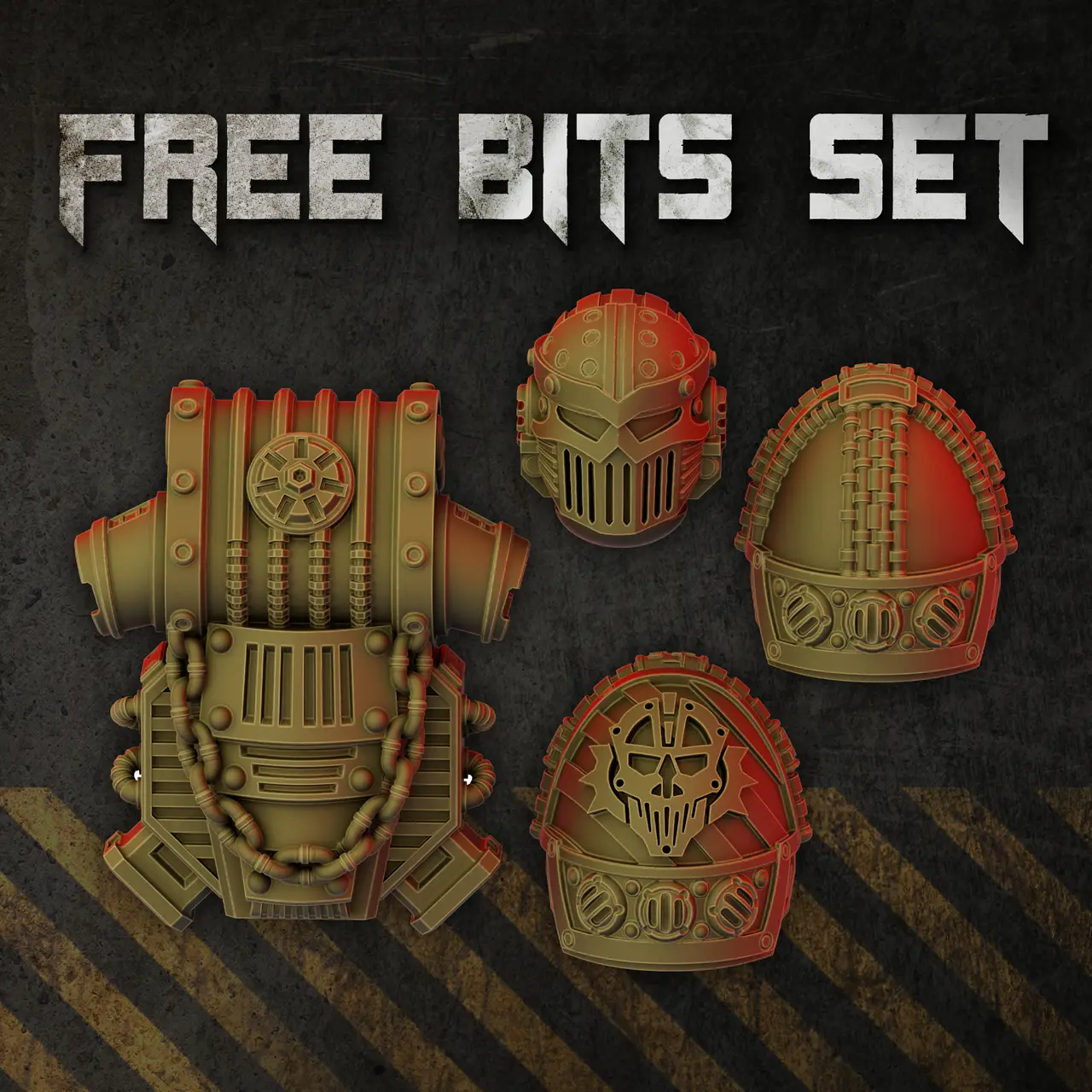 Full Metal Brotherhood Promo Bits Set — modelo 3D