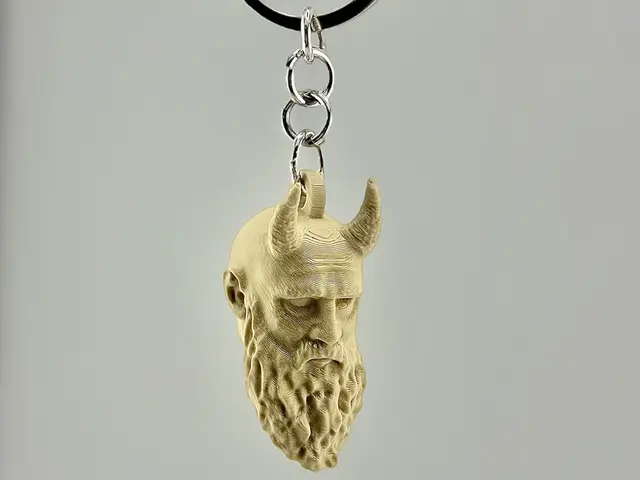 Mimirs Head KeyChain (God of War) — modelo 3D