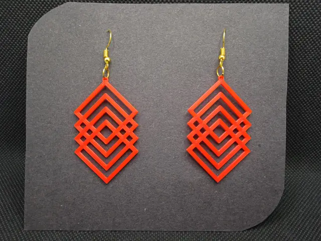 Pattern Earrings — modelo 3D