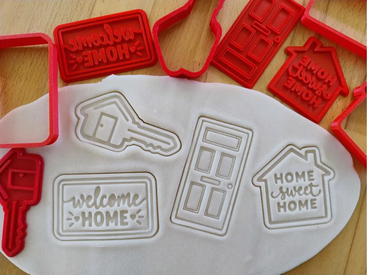 Housewarming Cookie Cutter & Stamp Set — modelo 3D