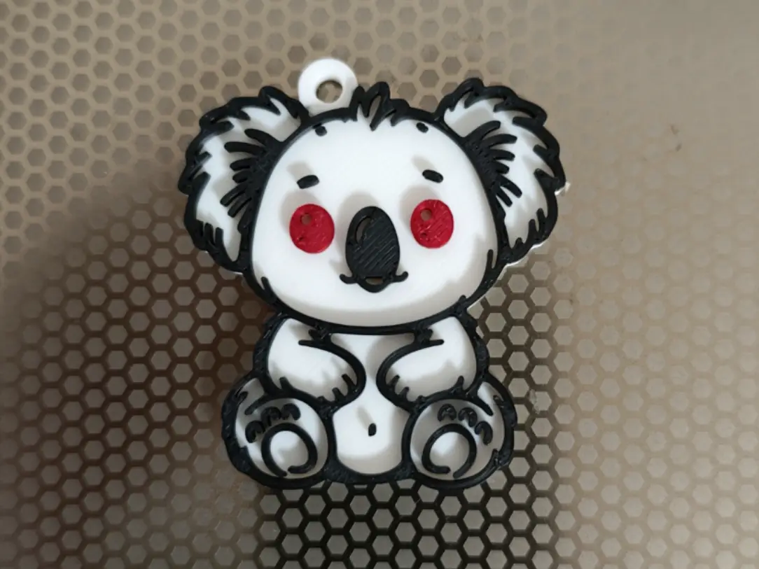 Porte-clés 3D Koala — modelo 3D