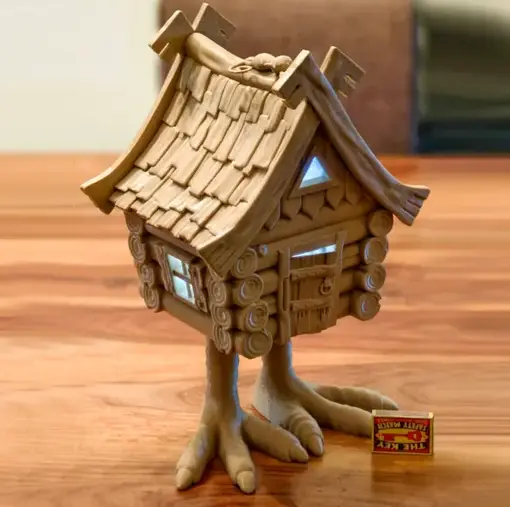 baba yaga hut nightlight — modelo 3D