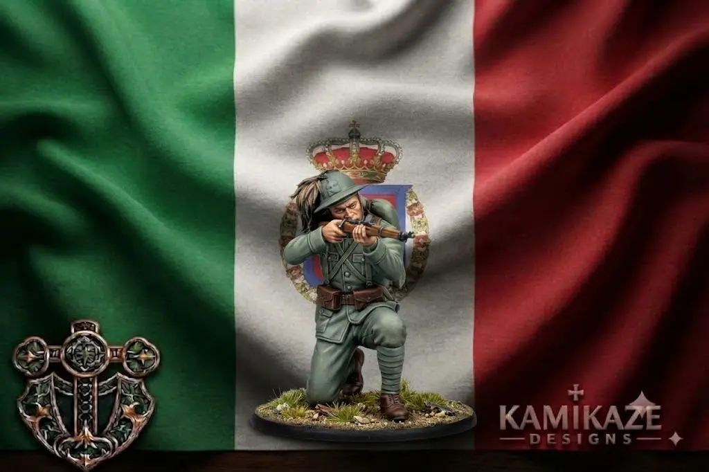 WWI Italian Bersaglieri Infantry Soldier — modelo 3D