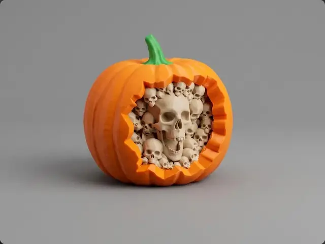 Pumpkin of Skulls — modelo 3D