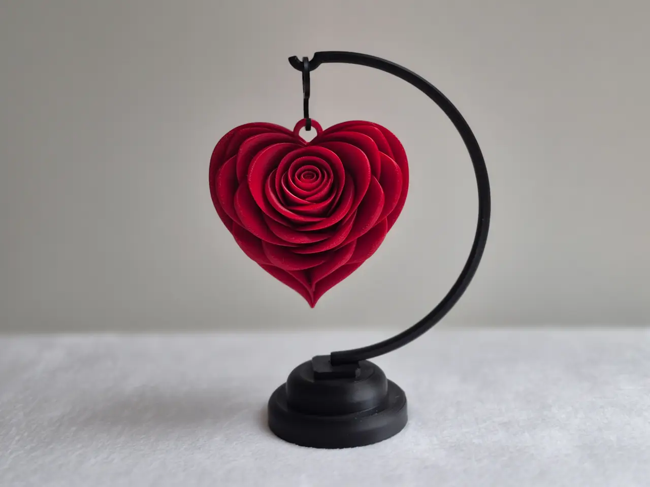 Rose mit Ständer - Geschenkidee — modelo 3D
