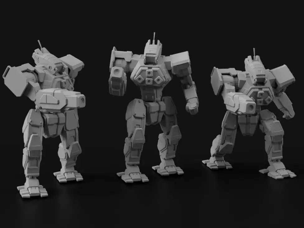 WFL-1-P Wolfhound for Battletech — modelo 3D