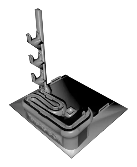 Marble Clock "Time Rolls On" — modelo 3D