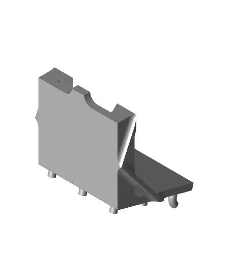 Camera pegboard mount — modelo 3D