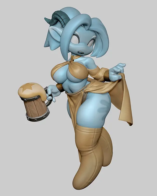 Draenei Barmaid — modelo 3D