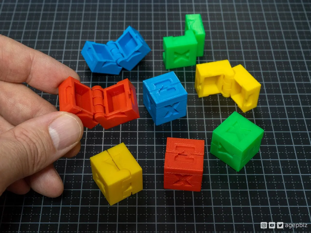 Hinged Calibration Cube — modelo 3D