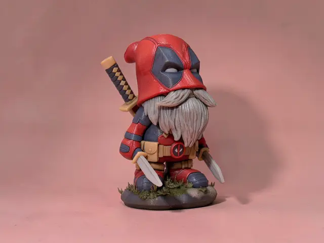 Garden Gnome Deadpool — modelo 3D
