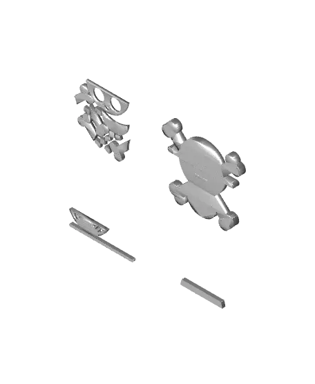 One Piece Multi-Part Sign — modelo 3D