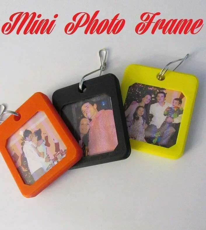 Mini Keychain Photo Frame — modelo 3D