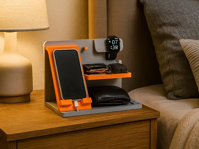 BedSide Organizer Standard (Apple/Samsung Watch) — modelo 3D