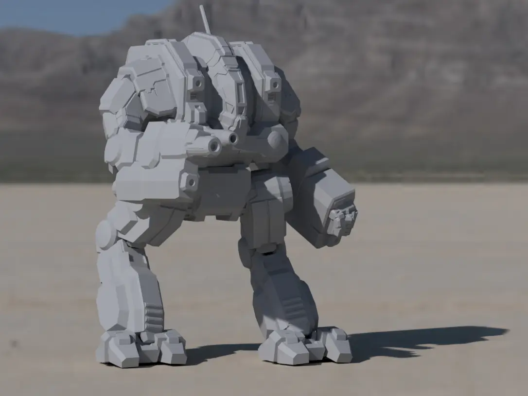 CTF-1X Cataphract for Battletech — modelo 3D