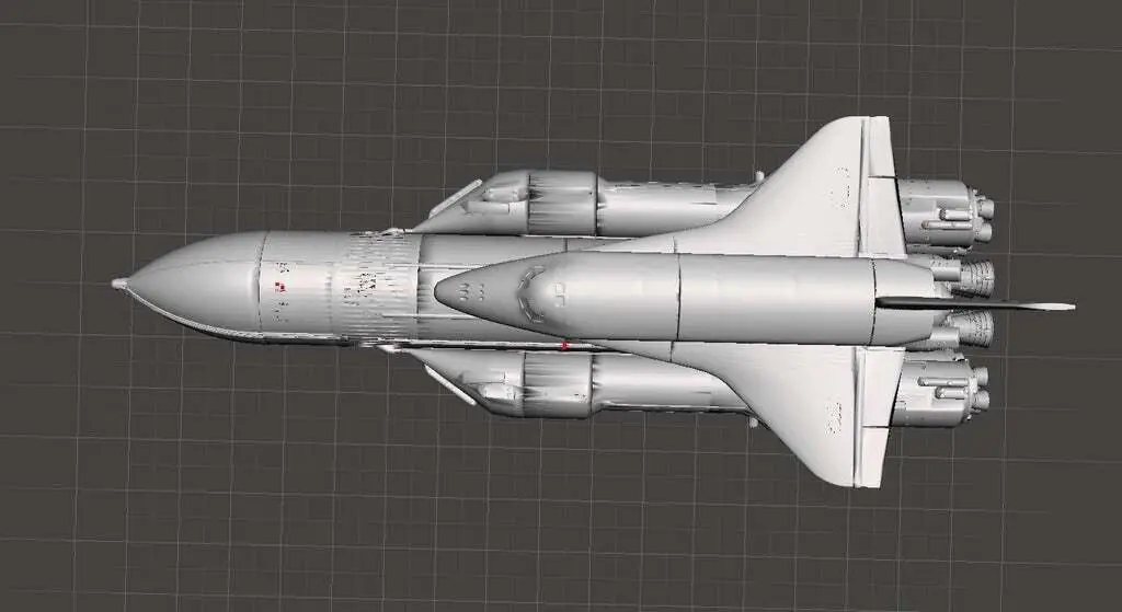 Energiya Buran (Russian Space Shuttle) Energy Rocket (Buran programme) — modelo 3D