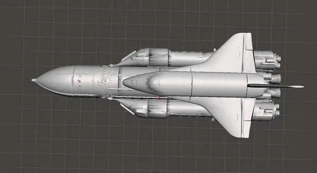 Energiya Buran (Russian Space Shuttle) Energy Rocket (Buran programme) — modelo 3D