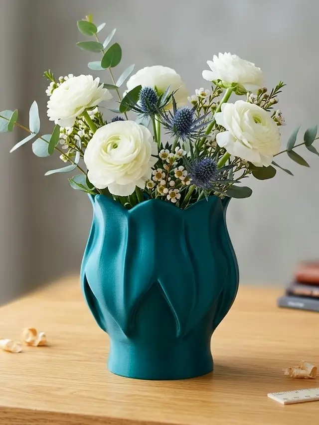 Fleur Sculpt Vase - 100% Support-Free Design — modelo 3D