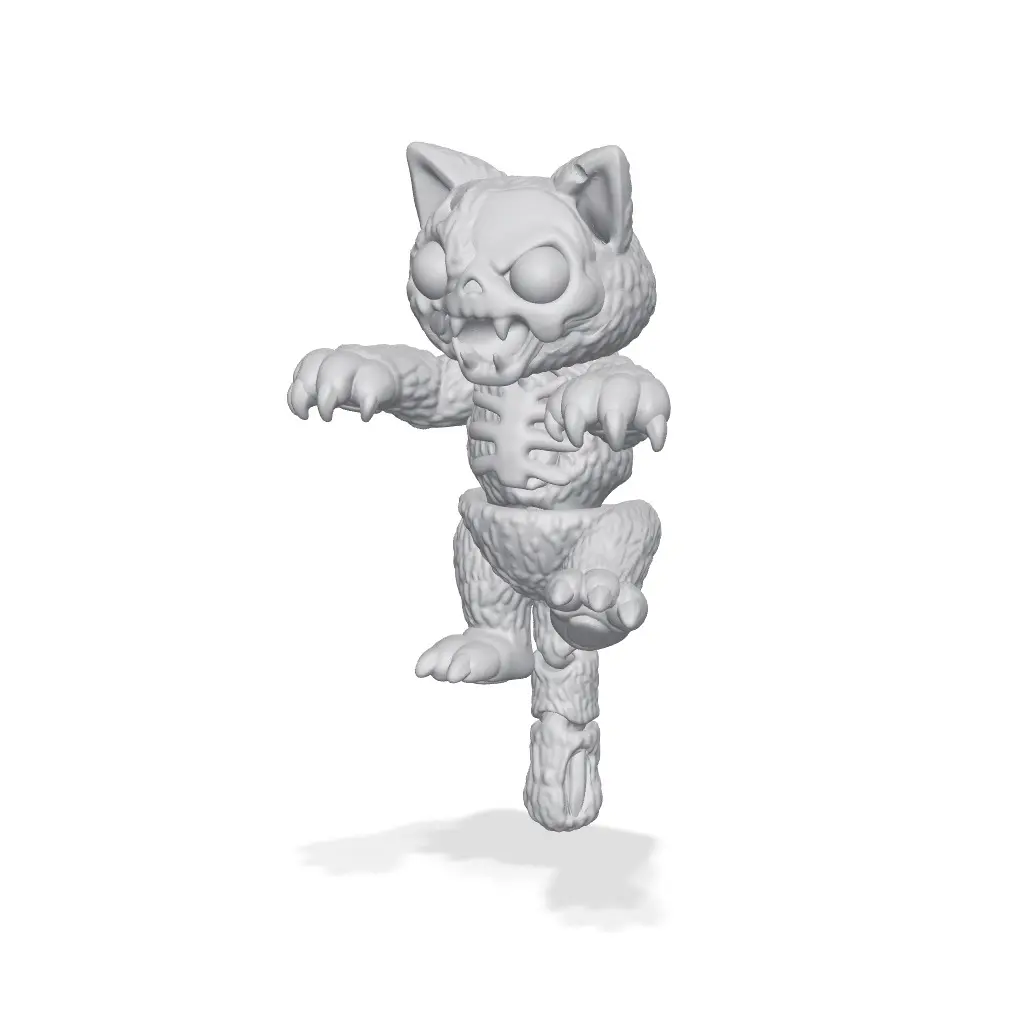 Articulated Zombie Cat | Halloween Season — modelo 3D