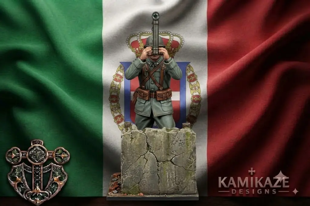 WWI Italian Soldier with Periscope — modelo 3D