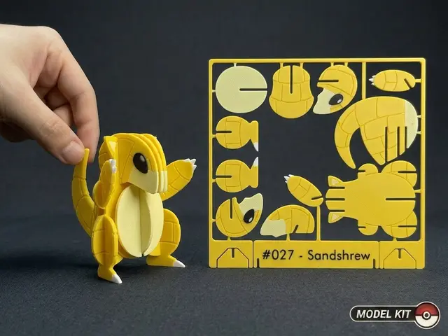 Pokemon #027 - Sandshrew Kit Card — modelo 3D