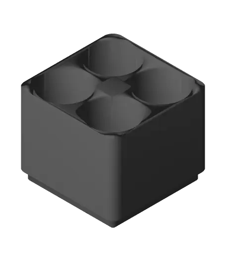 Gridfinity 1x1 18650 holder — modelo 3D