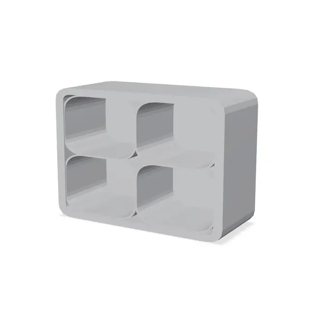 The Quad 9V Vault — modelo 3D