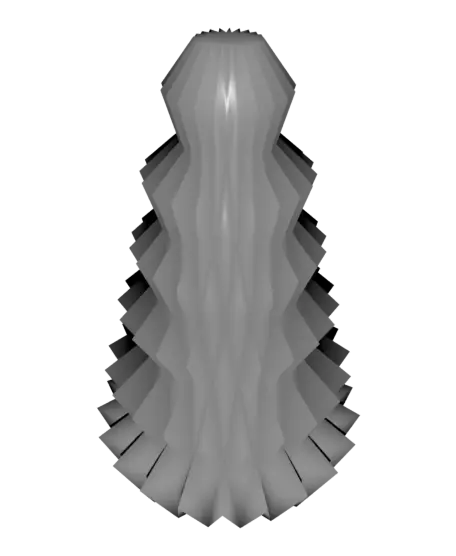 Geometric Origami Inspired Christmas Tree /w Tree Topper — modelo 3D