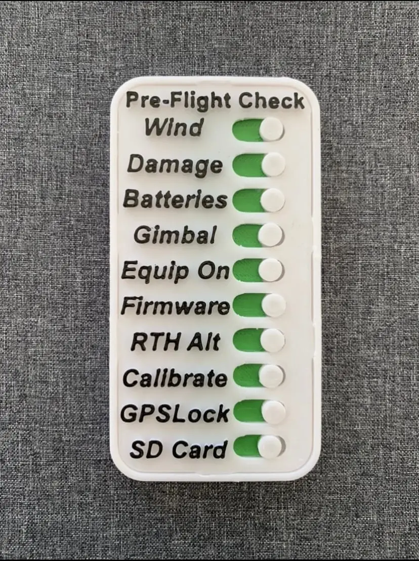 Drone Pre-Flight Checklist — modelo 3D