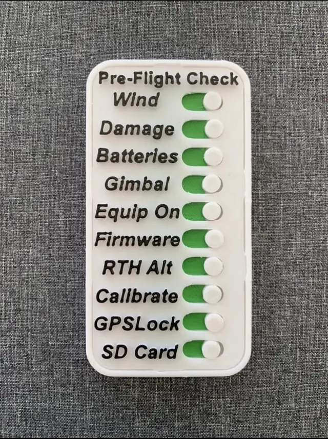 Drone Pre-Flight Checklist — modelo 3D