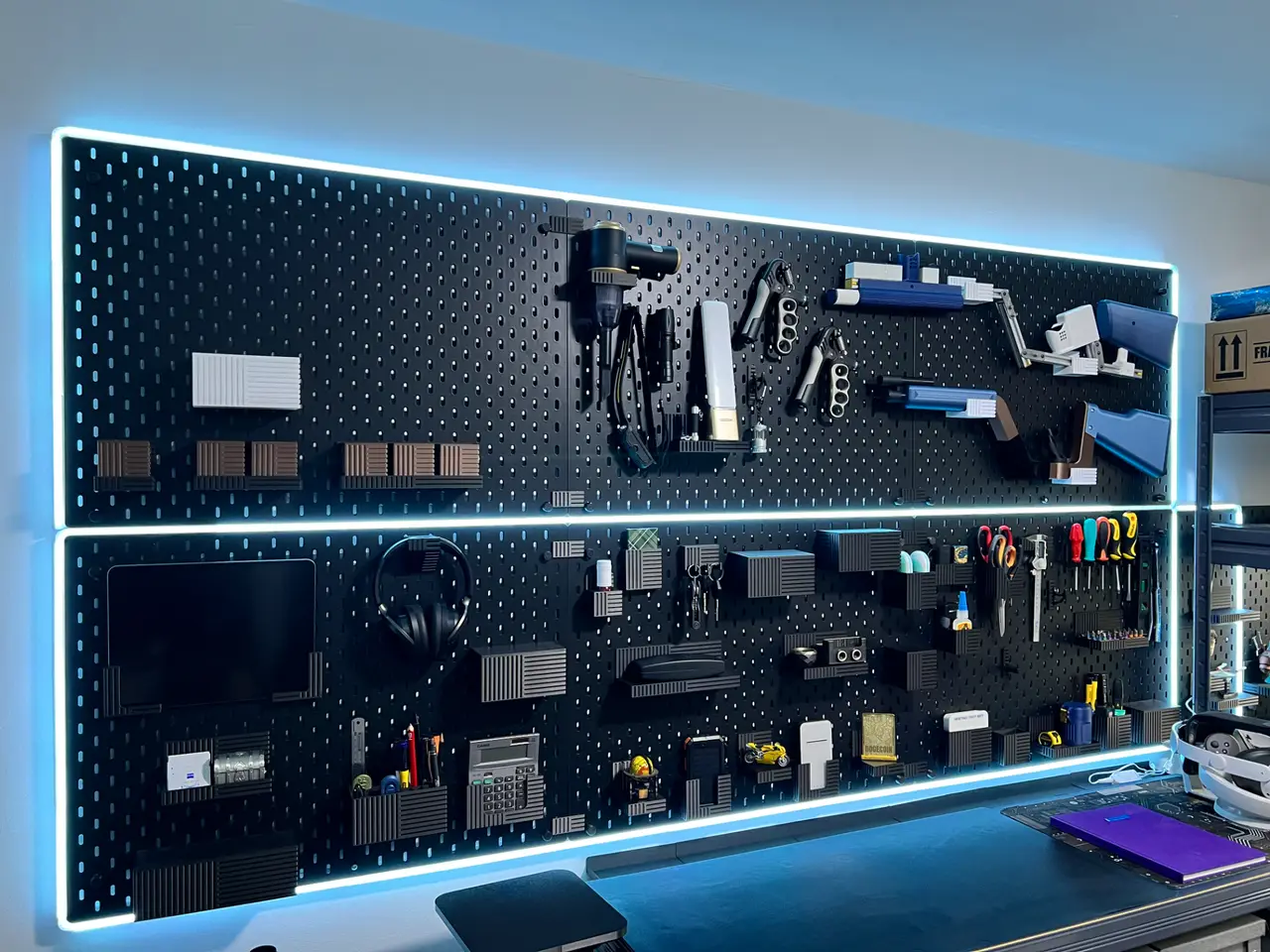 OBSIDIAN - SKADIS Pegboard Boxes and Holders — modelo 3D