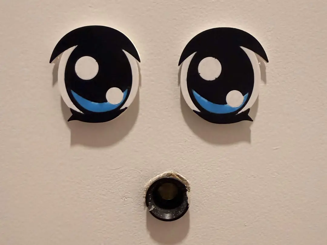 Anime Eyes for Round Glasses (healing) — modelo 3D