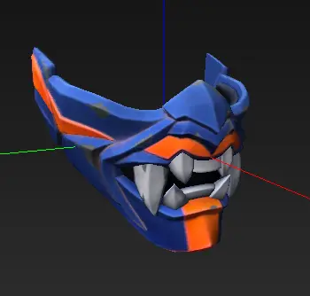 Valorant Yoru mask — modelo 3D