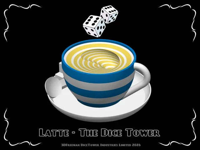 Latte! - A Coffee Cup Dice Tower — modelo 3D