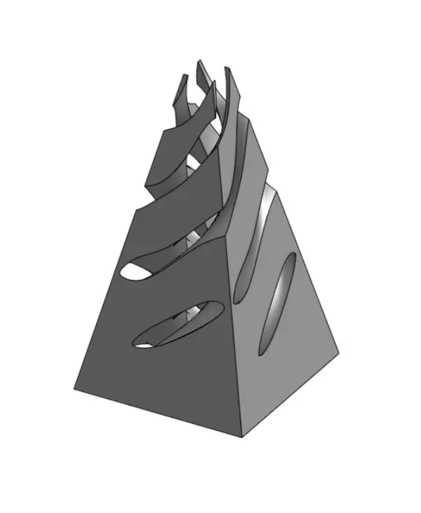 Pyramid Spiral Fidget — modelo 3D
