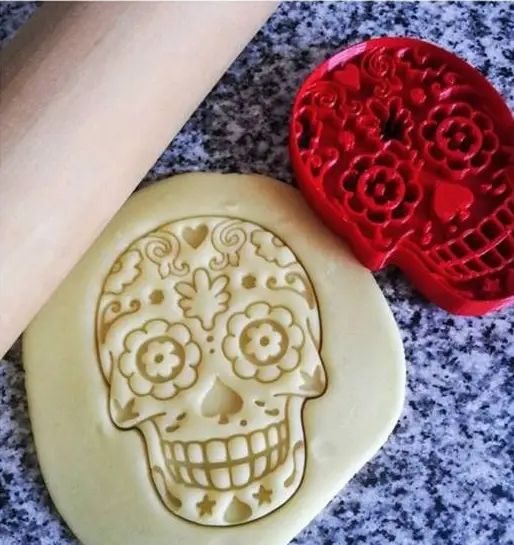Mexican skull cookie cutter — modelo 3D