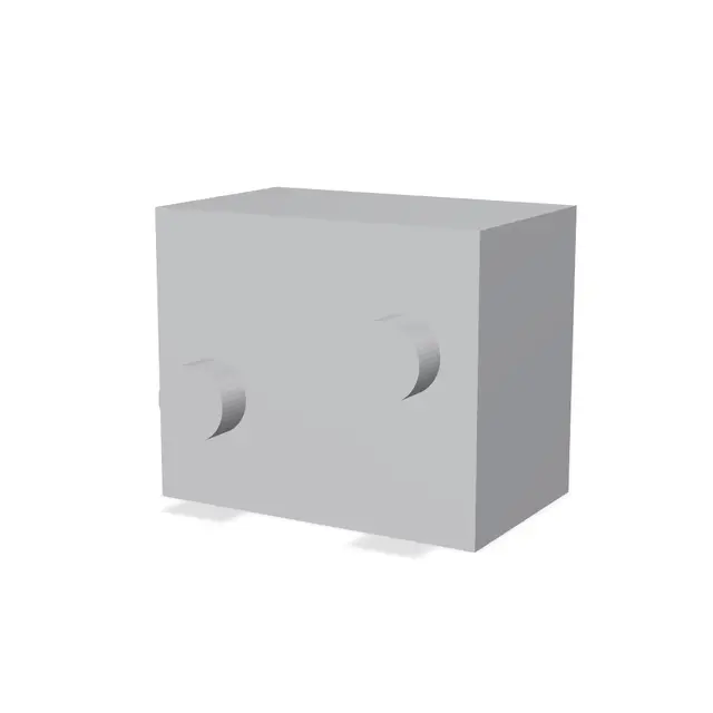 square Lego figure holder — modelo 3D