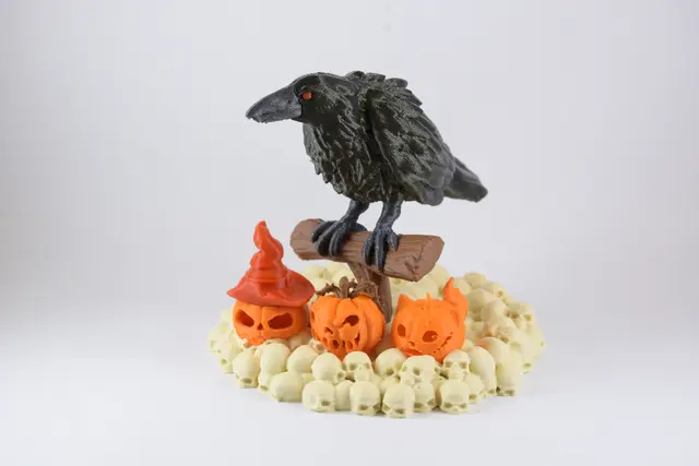 Halloween Raven — modelo 3D