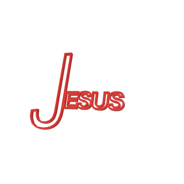 Jesus Wall Art — modelo 3D