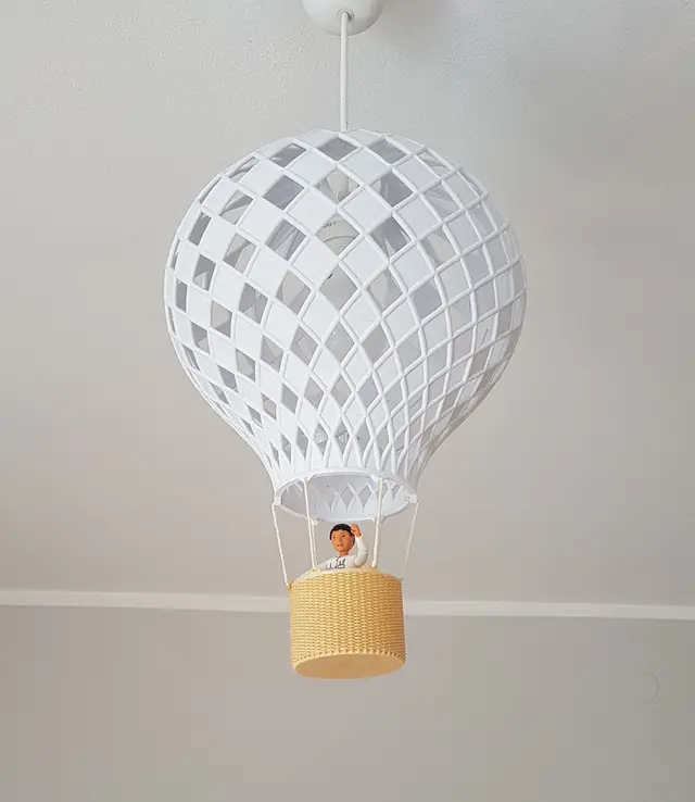 Hot Air Balloon Lamp – Balloon and Basket — modelo 3D