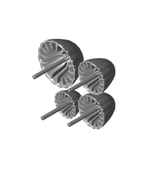 Bioluminescent Mushrooms - Mycenia Singeri — modelo 3D