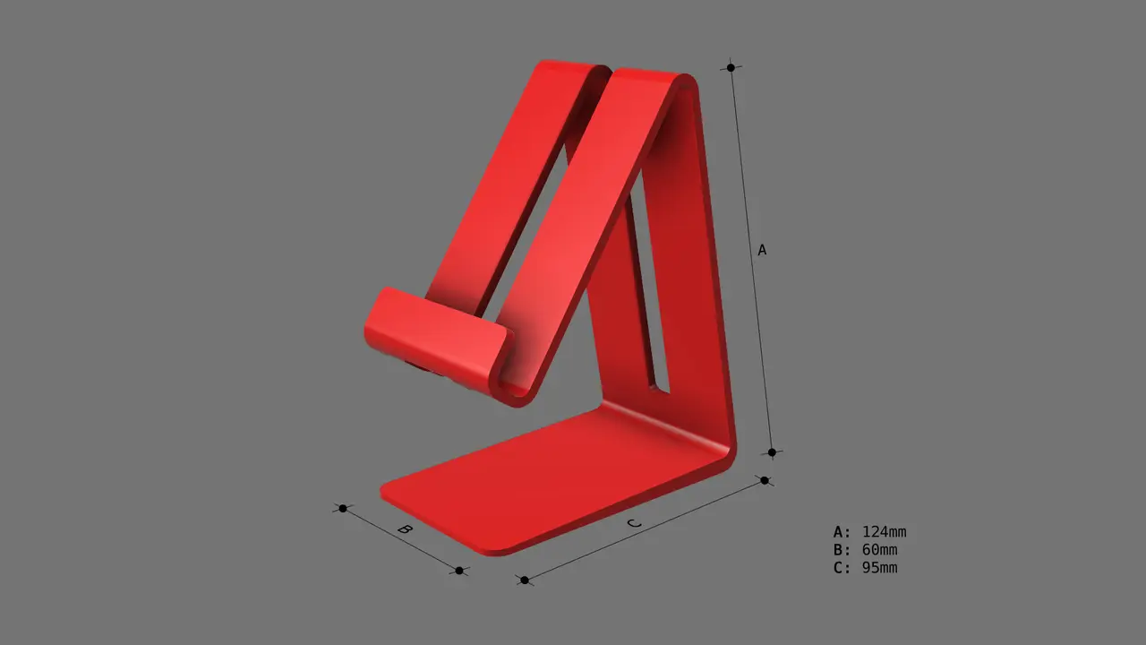 SOPORTE CELULAR (UNIVERSAL) — modelo 3D
